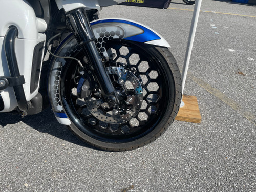 Harley Davidson FTD Customs All Black Wide Tire Front Wheels Majesty