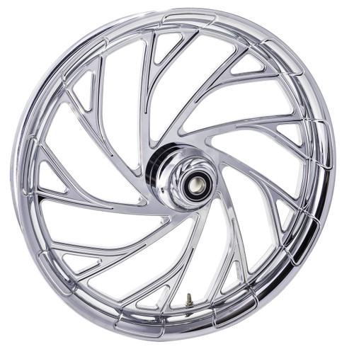 FTD Customs Chrome Harley Davidson 21 inch Fat Front Motorcycle Wheels Dillinger