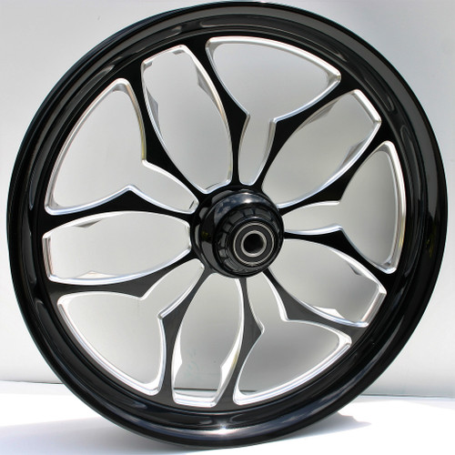 Black Contrast Road King Wheels Thrasher