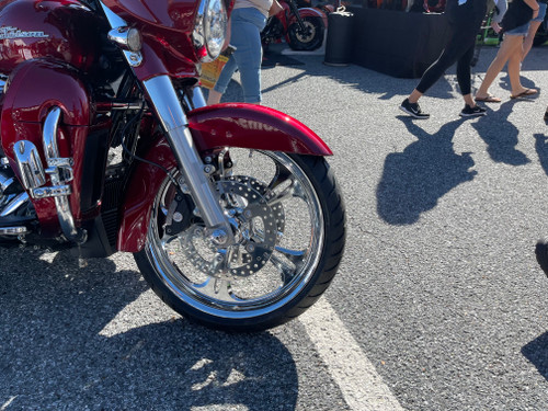 FTD Customs Chrome Harley Davidson Motorcycle Wheel - Raptor