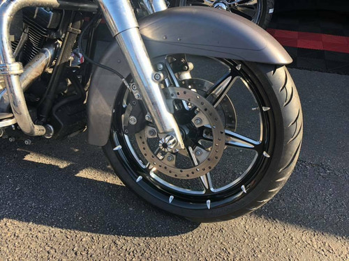 21 inch Black Contrast Cut Street Glide Wheels