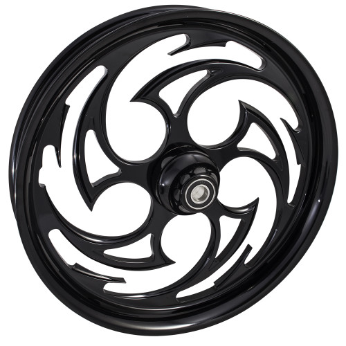 FTD Customs Black Harley Davidson 26 Fat Front Wheels Predator