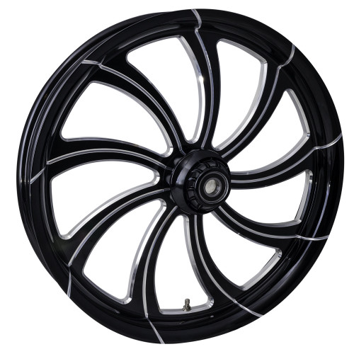 Black Contrast Harley Davidson Street Glide Wheels Slayer