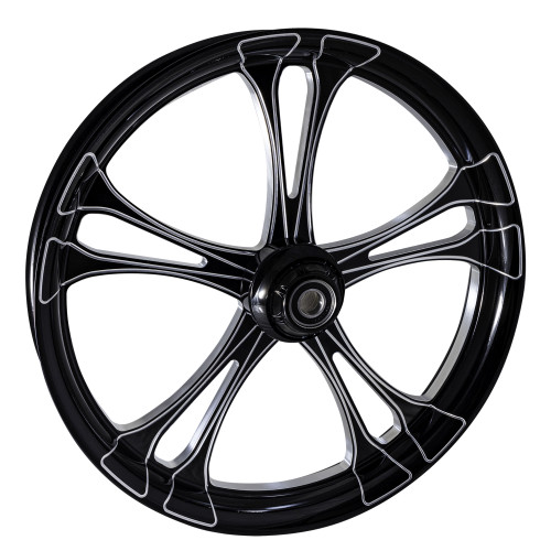 Black Contrast Cut Road Glide Wheels - Maverick