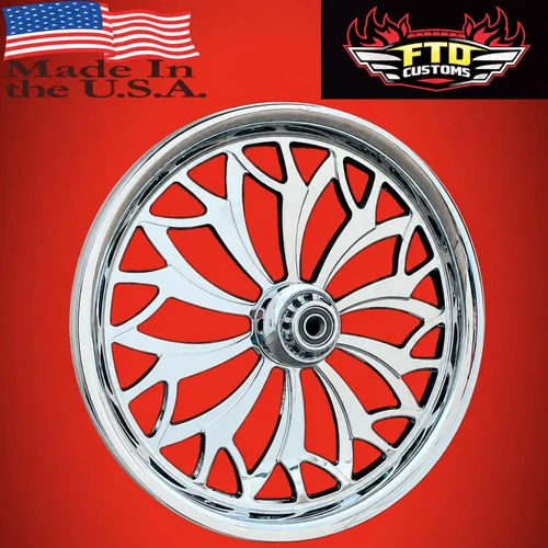 Chrome street Glide Wheels- Fuzion