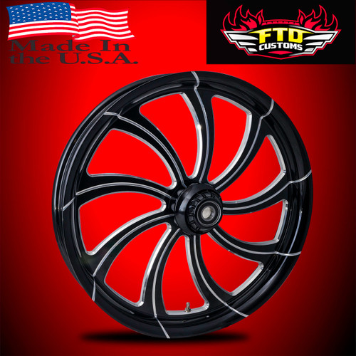 Harley Davidson Street Glide Wheels Black Contrast - Slayer