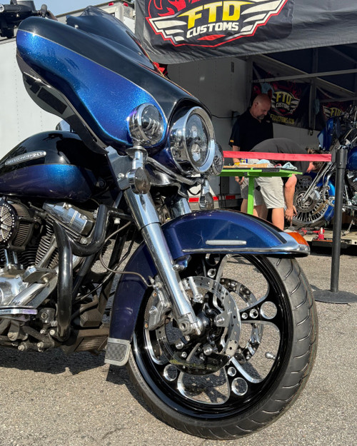 Harley Davidson Street Glide Wheels Black Contrast - 3 Shot