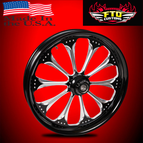 Harley Davidson Road Glide Wheels Black Contrast - Wizard