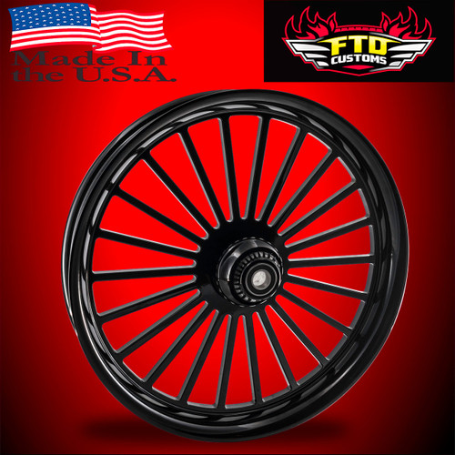 Harley Davidson All Black Road Glide Wheels - Mystic