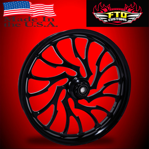 Harley Davidson Road King Wheels All Black - Nightmare