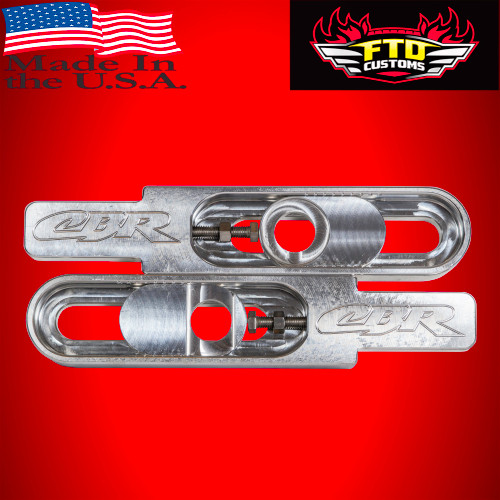 Honda CBR 929-954 Swingarm Extensions - Raw Finish - Engraved