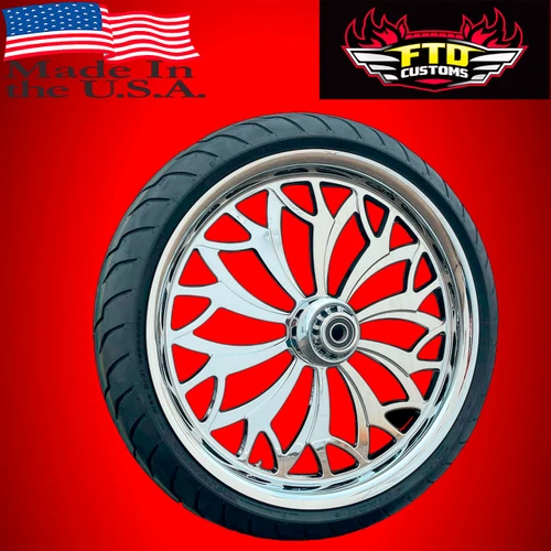 Harley Davidson Chrome Softail Wheels - Fuzion