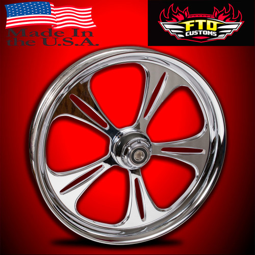 Harley Davidson Chrome PVD Softail Wheels - Raptor