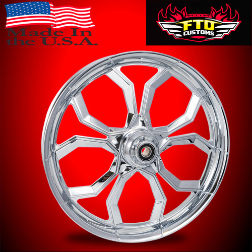 Harley Davidson Chrome PVD Softail Wheels - Widow