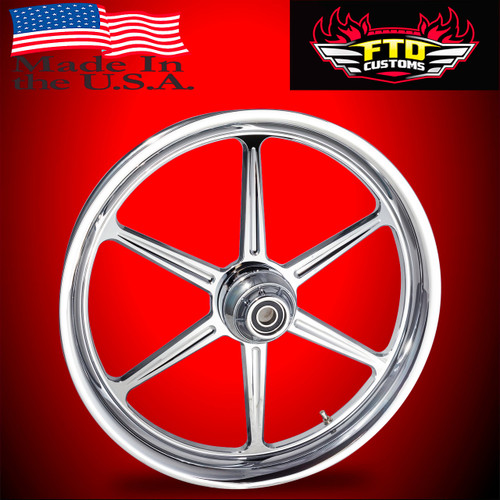 d Harley Davidson Chrome Street Glide Motorcycle Wheel - Malice