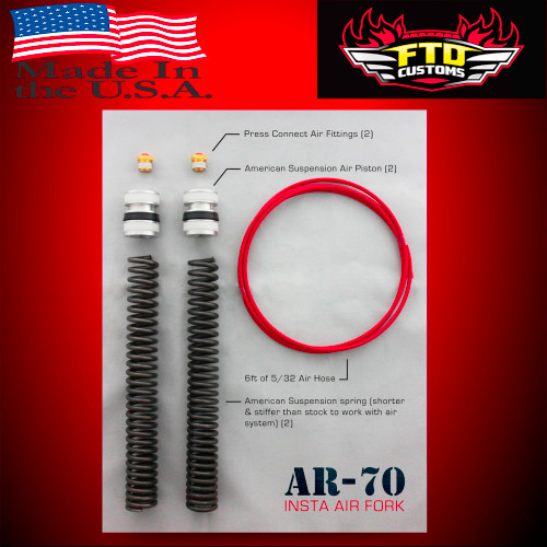 American Suspension AR-70 Front Air ride 2000-2013 Road Glide Harley Davidson