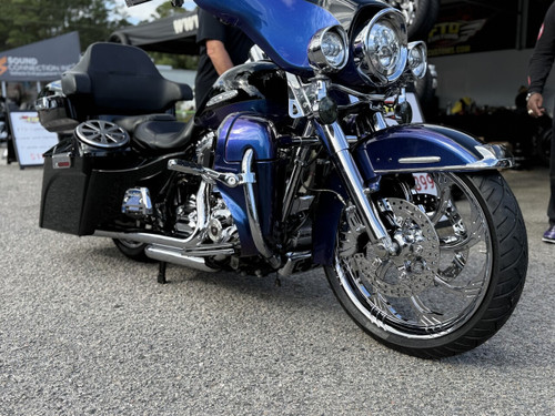 Harley Davidson 26 x 5 Fat Front Wheel Chrome PVD - Slasher