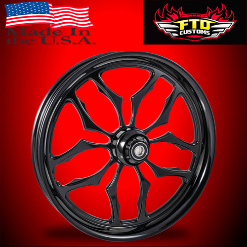 Harley Davidson 26 x 5 Fat Front Wheel All Black - Thrasher