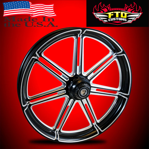 Indian Motorcycle Wheels Black Contrast - Valor