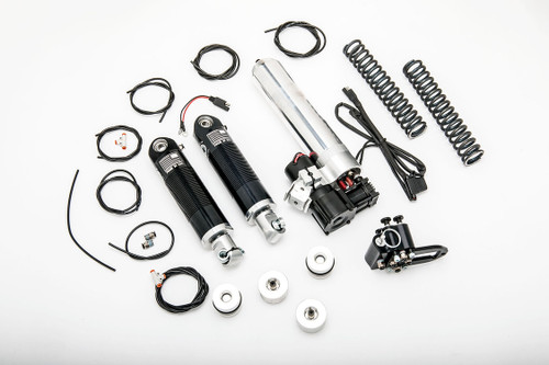 American Suspension Auto Up Center Stand with Ram Air Rear Air Ride and Fast Up Supertanker for 2014-2023 Harley Touring Models
