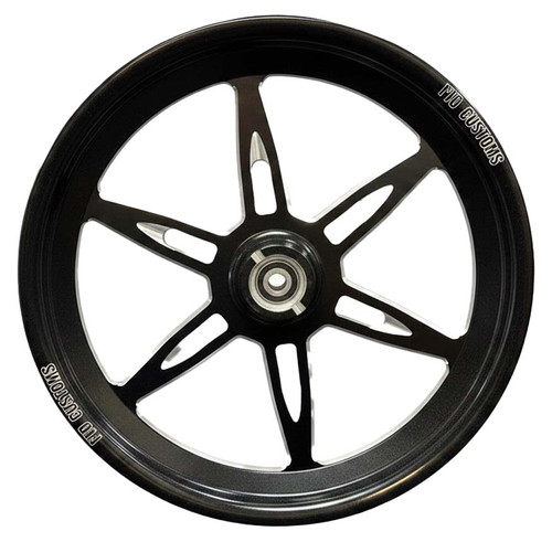 Black Contrast Dragster Front Wheels - 6 Shooter