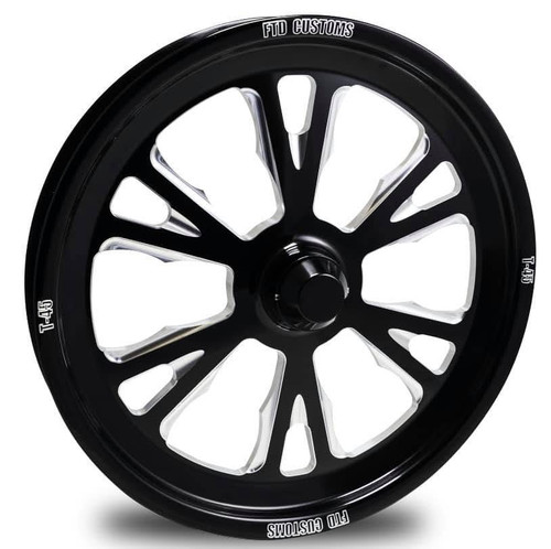 Black Contrast Dragster Front Wheels - Exile