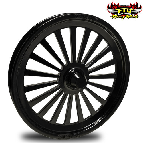 Black Contrast Dragster Front Wheels - Mystic