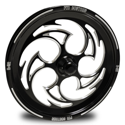 Black Contrast Dragster Front Wheels - Predator