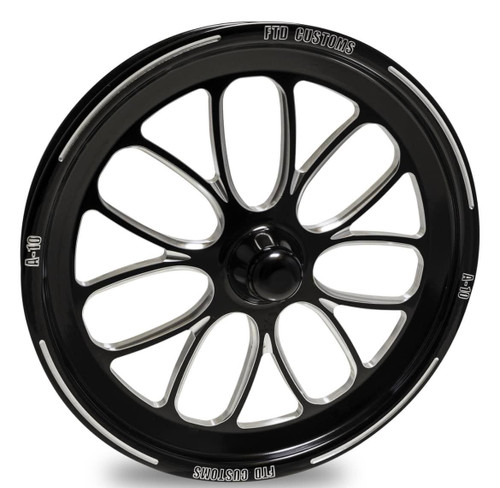 Black Contrast Dragster Front Wheels - Viper