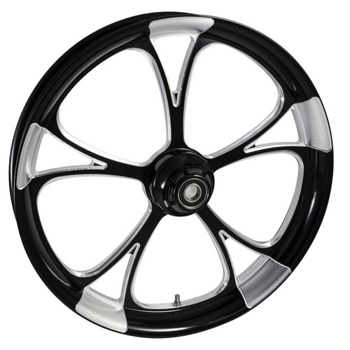 Black Contrast Road King Wheels Retaliate