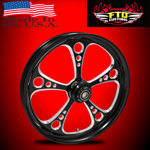 Harley Davidson Black Contrast Tri Glide and Freewheeler Wheels - 3 Shot