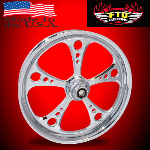 Harley Davidson Chrome Tri Glide and Freewheeler Wheels - 3 Shot