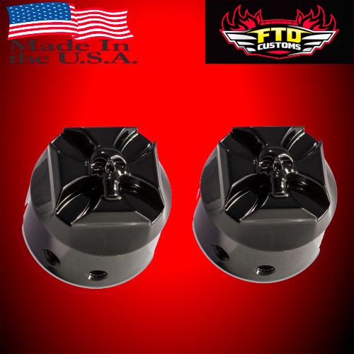 Black Skull Axle Covers