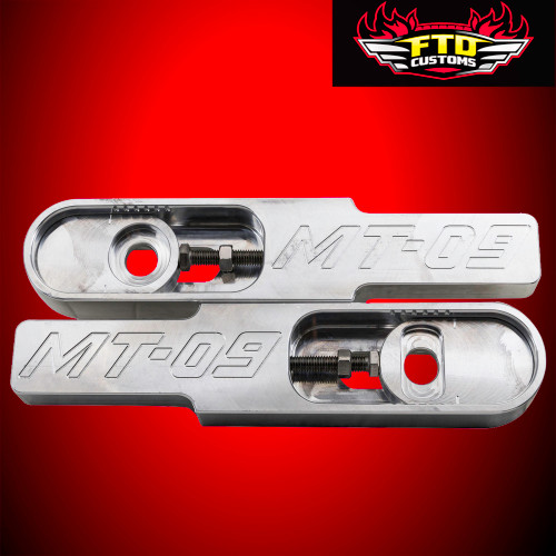 Yamaha FZ-09 Swingarm Extensions - Raw Engraved