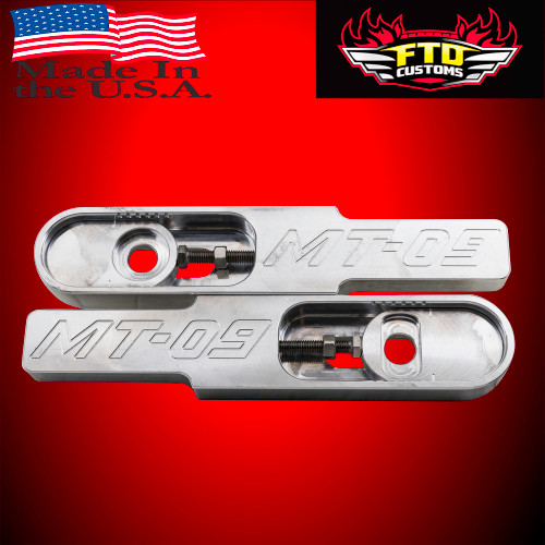 Yamaha FZ-09 Swingarm Extensions - Raw Engraved