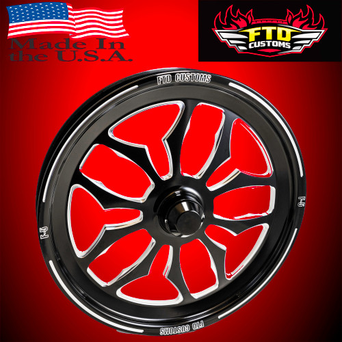 FTD customs racing wheel Dragster spindle mount front wheels