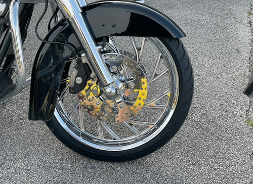 Harley Davidson Chrome Wide Tire Front Wheels - Dillinger