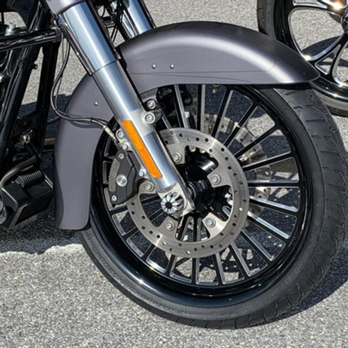 Harley Davidson Black Contrast Wide Tire Front Wheels Mystic