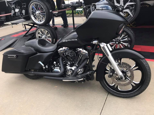 Harley Davidson Black Contrast Fat Boy Wheels - Raptor