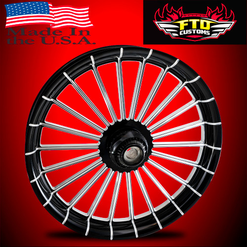 Harley Davidson Black Contrast Trike Wheels - Gambino