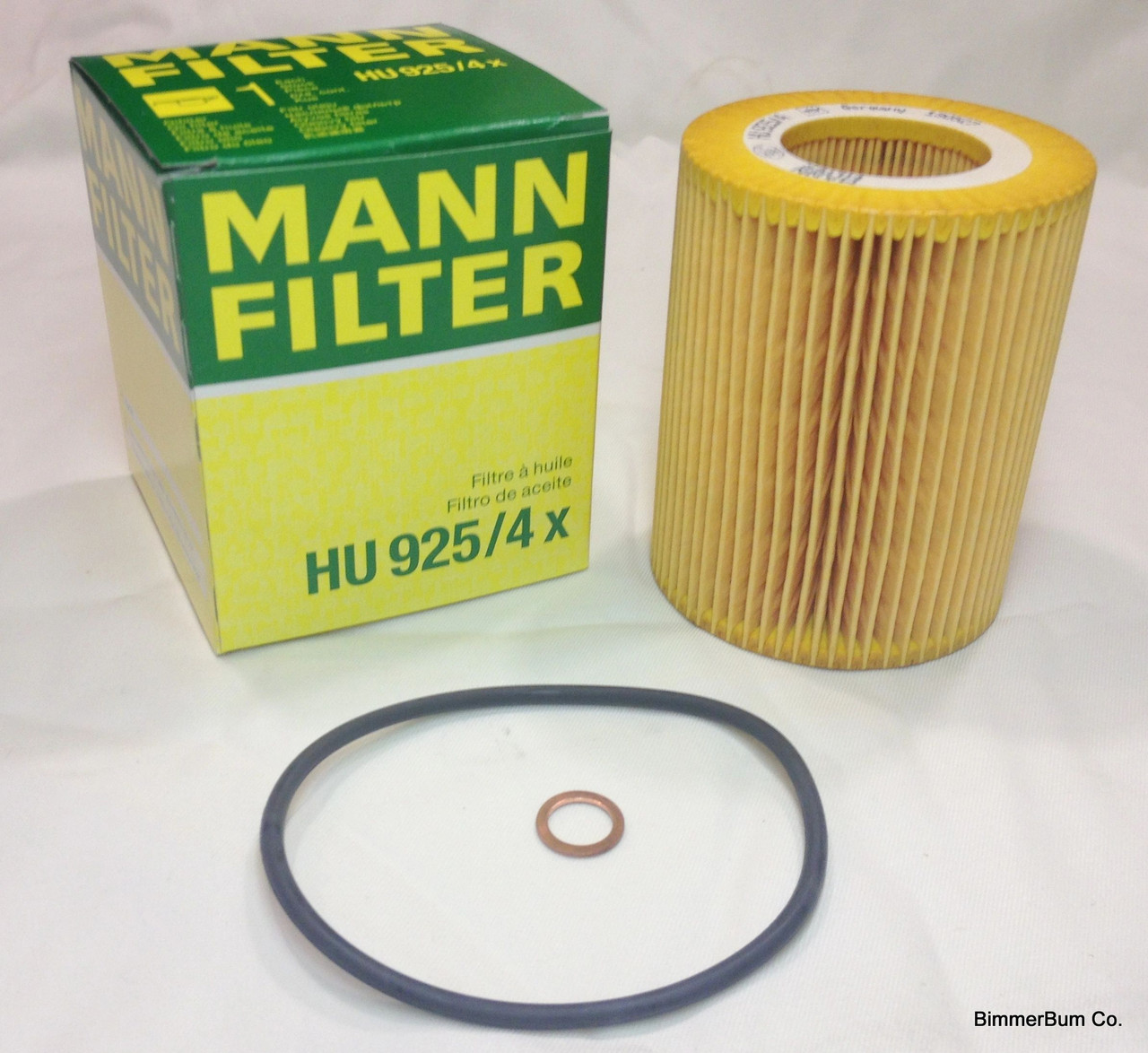 BMW E46 3-Series Oil Filter Kit, Mann OEM 11427512300