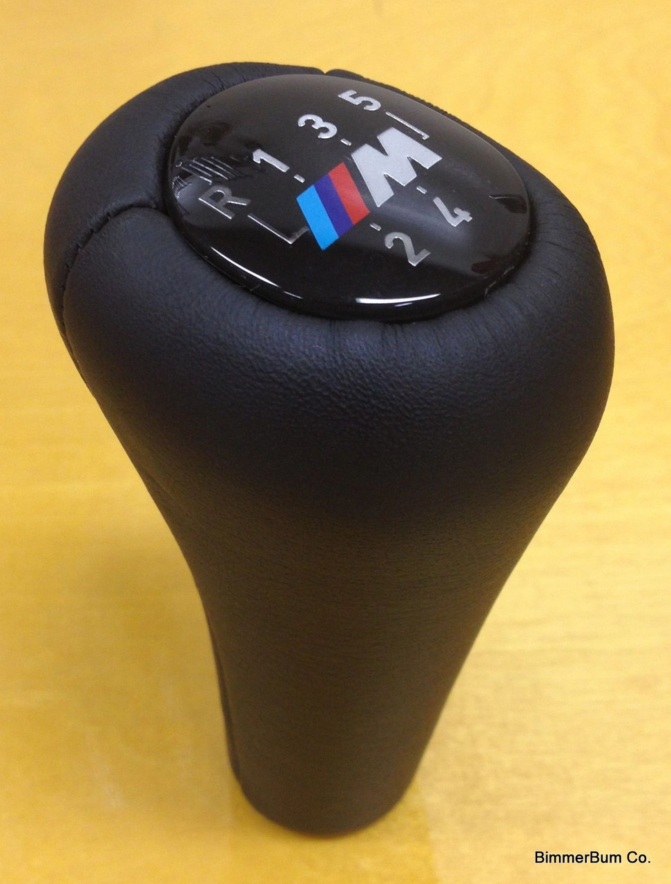 (5-00504) Genuine BMW Leather 5 Speed ///M Shift Knob (25111221284)