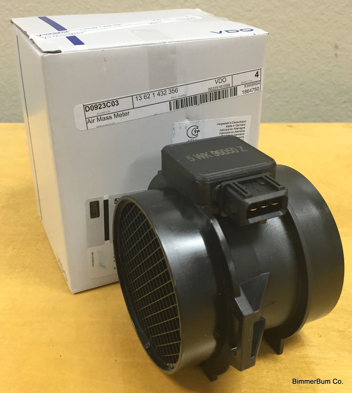3-00293) OEM VDO Mass Air Meter (MAF) M54 2.5 M52tu (13621432356 