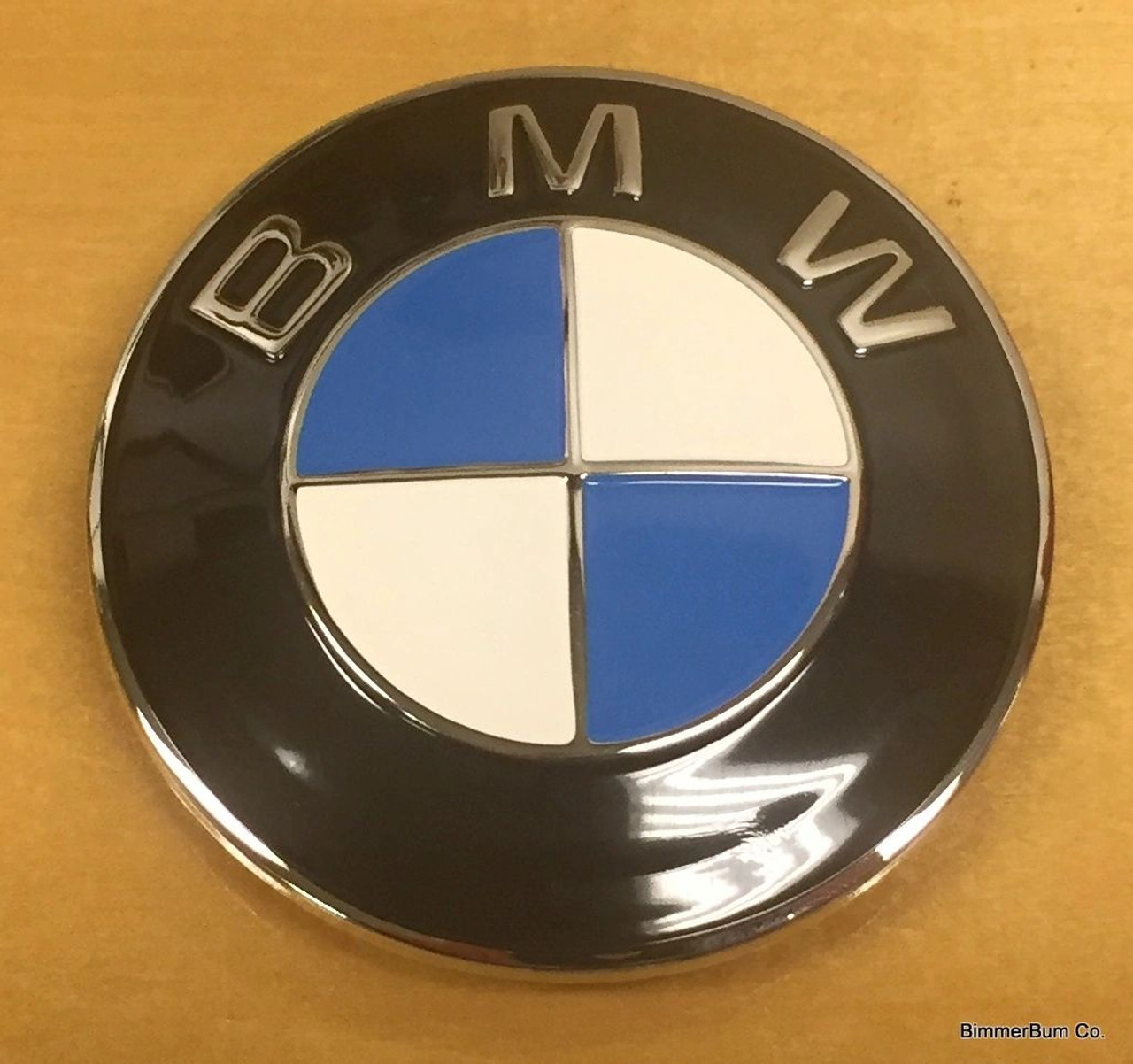  Emblema con logotipo de BMW para el cofre, redondo de 82 mm OE  51148132375 + arandelas 51141807495 : Automotriz