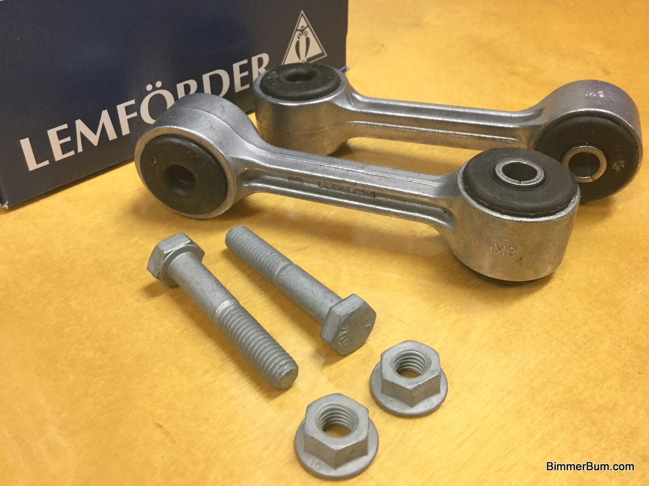 2-00606) OEM Lemforder Rear Sway Bar Link Set BMW E46 M3 Z4 E85 