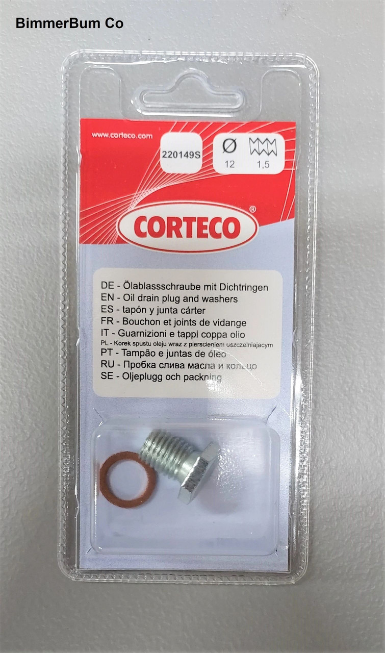 3-00099) Corteco OEM Grade Engine Oil Drain Plug (11137535106
