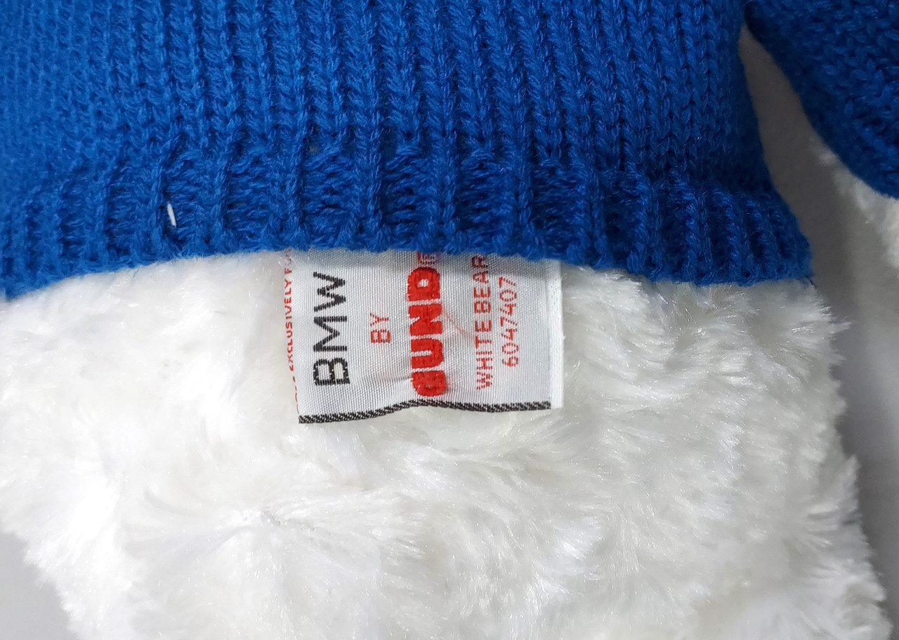 8-00055) BMW Lifestyles White Bear Plush Toy (80905A784B3)