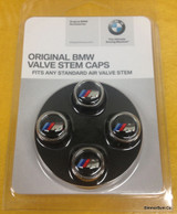 (6-00002) Genuine BMW ///M Valve Stem Caps (36110421543)