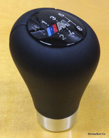 (5-00551) Genuine BMW Weighted Leather Short 6 Speed ///M ZHP Shift Knob (25117896886)