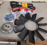 BMW Z3 M Roadster S52 cooling fan kit with 420mm fan blade and viscous clutch